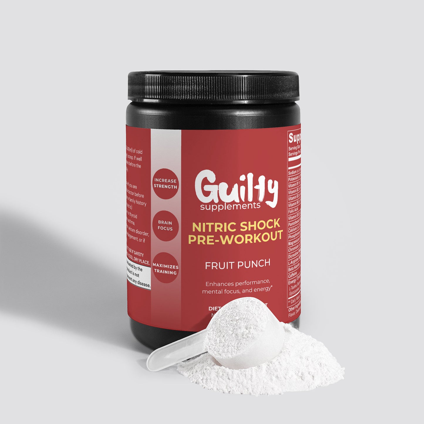 Nitric Shock Pre-Workout Powder (Fruit Punch)