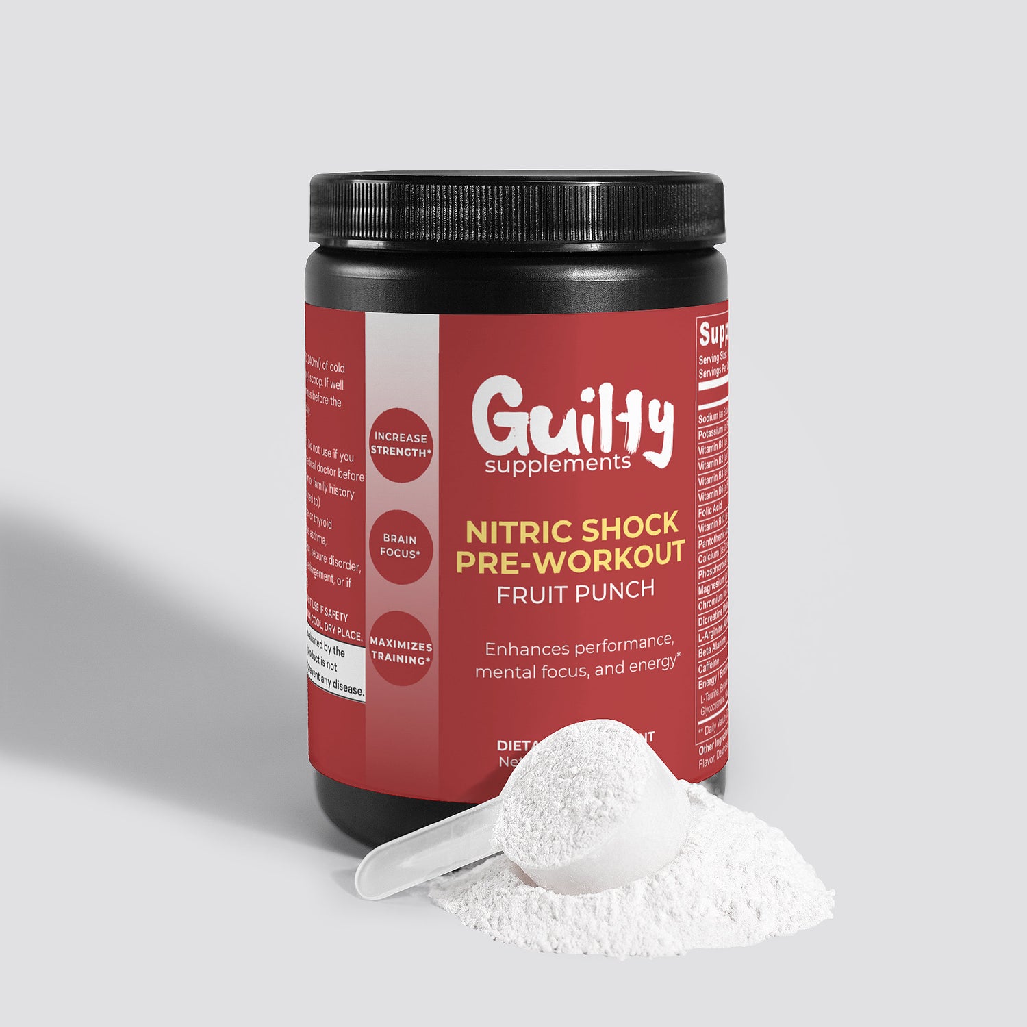 Nitric Shock Pre-Workout Powder (Fruit Punch)